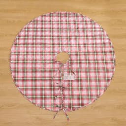 Country Living Angelina 48 in. Reversible Quilted Tree Skirt, Red and White Patchwork Star thumbnail 8