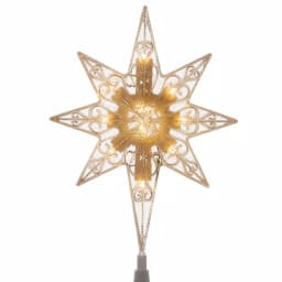 National Tree Company 11 in. Bethlehem Star Tree Topper with Warm White LED Lights thumbnail 1