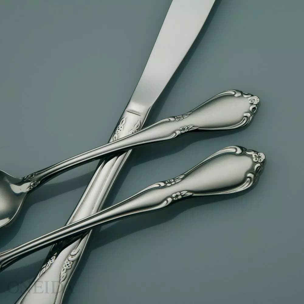 Oneida Chateau 18/8 Stainless Steel Tablespoons/Serving Spoons, Set of 12