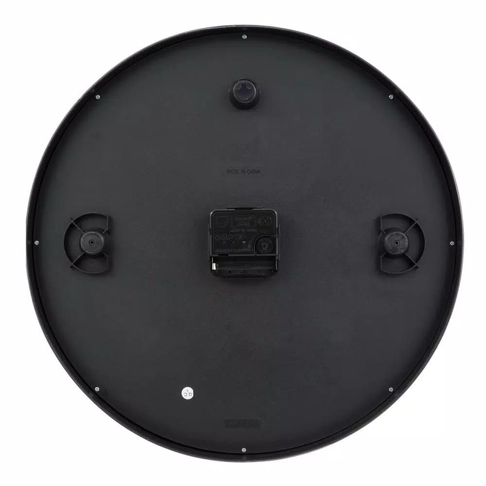Equity by La Crosse 14 in. Commercial Black Analog Wall Clock with Quartz Movement