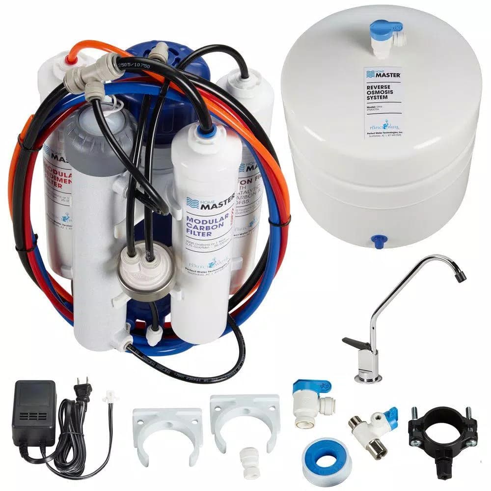 Perfect Water Technologies Home Master Ultra Undersink Reverse Osmosis Water Filtration System with UV Sterilization