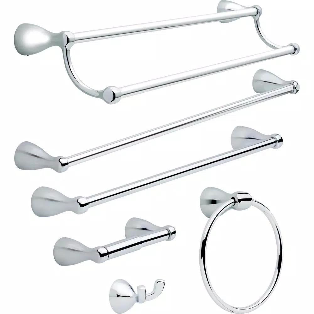 Delta Foundations 24 in. Double Towel Bar, Polished Chrome