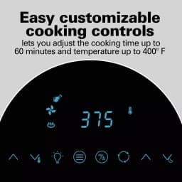 Hamilton Beach 11 Qt. Digital Air Fryer Oven with Rotisserie and Rotating Basket, Black thumbnail 5