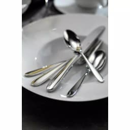 Oneida Mascagni 18/10 Stainless Steel Teaspoons, European Size (Set of 12) thumbnail 2