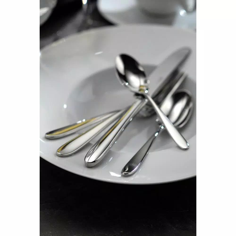 Oneida Mascagni 18/10 Stainless Steel Teaspoons, European Size (Set of 12)