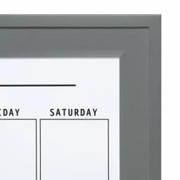 DesignOvation Bosc Monthly Dry Erase Magnetic Calendar Wall Organizer with Frame thumbnail 3