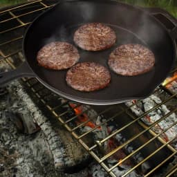 Classic Cuisine 12 in. Cast Iron Skillet with Pour Spout, Black thumbnail 5