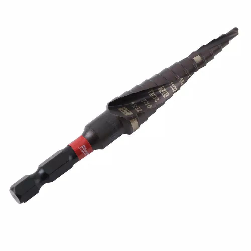 Milwaukee SHOCKWAVE Impact Duty #1 Titanium Step Bit, 1/8 in. to 1/2 in.