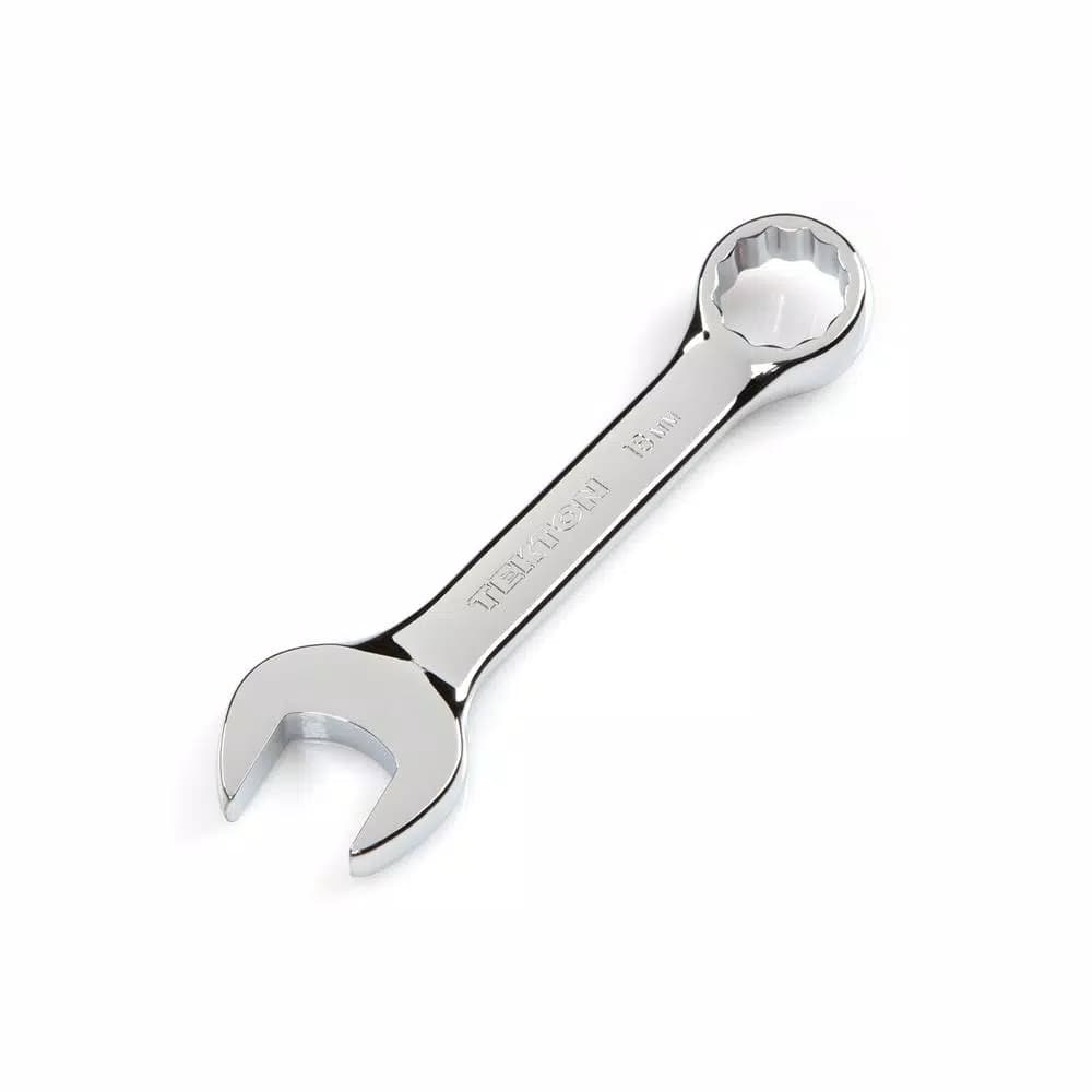 TEKTON 18 mm Stubby Combination Wrench, Chrome Vanadium Steel