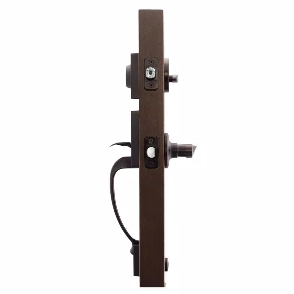 Copper Creek Colonial Handleset with Waverlie Lever Trim, Tuscan Bronze