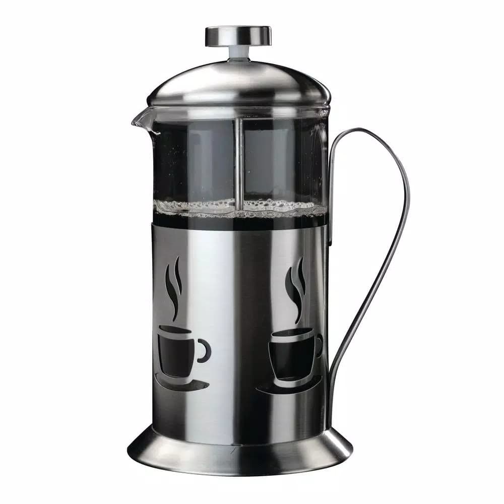 BergHOFF CooknCo 2.5-Cup Stainless Steel and Glass French Press Coffee Maker