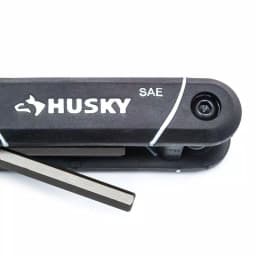 Husky 9-Piece SAE Folding Hex Key Set, Alloy Steel thumbnail 3