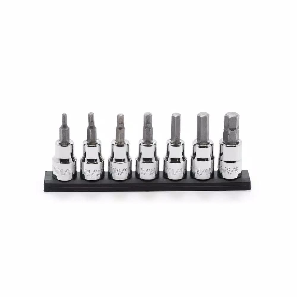 Husky 14-Piece 3/8 in. Drive Hex Bit Socket Set, SAE and Metric