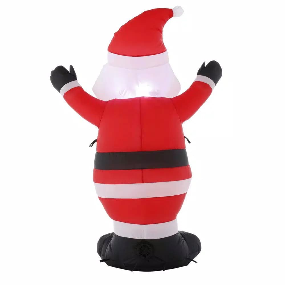 Home Accents Holiday 3.5 ft. Pre-Lit Airblown Inflatable Santa Holiday Decor