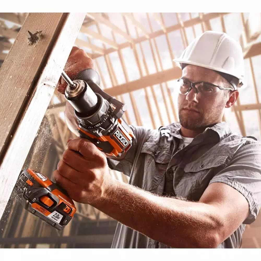 RIDGID 18V Brushless 1/2 in. Compact Hammer Drill/Driver (Tool Only)