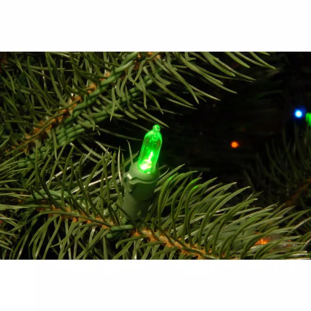 National Tree Company 9 ft. Downswept Douglas Pencil Slim Artificial Christmas Tree with 500 Dual Color LED Lights