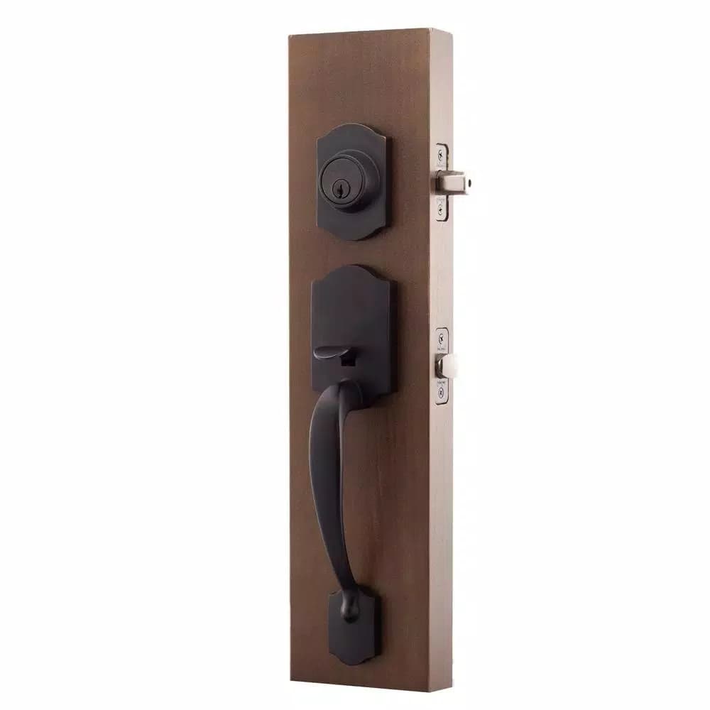 Copper Creek Heritage Tuscan Bronze Handleset with Waverlie Lever Trim