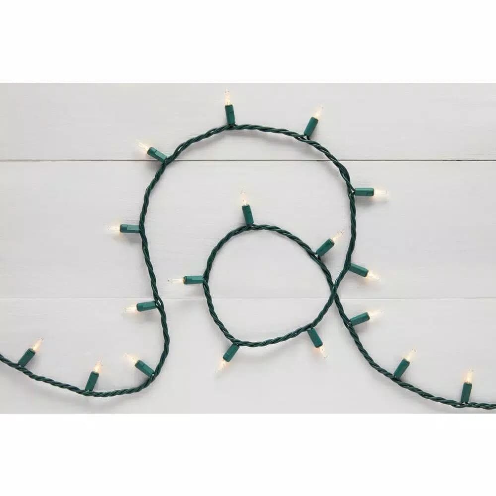 Home Accents Holiday 500-Light Clear Heavy Duty Mini Light Set, Warm White Incandescent, Indoor/Outdoor