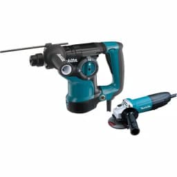 Makita 7 Amp 1-1/8 in. SDS-Plus Rotary Hammer & 7.5 Amp 4-1/2 in. Angle Grinder Kit with Hard Case thumbnail 1