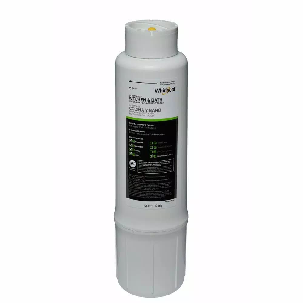 Whirlpool Under Sink Water Filtration System for Kitchen and Bath, NSF Certified, White