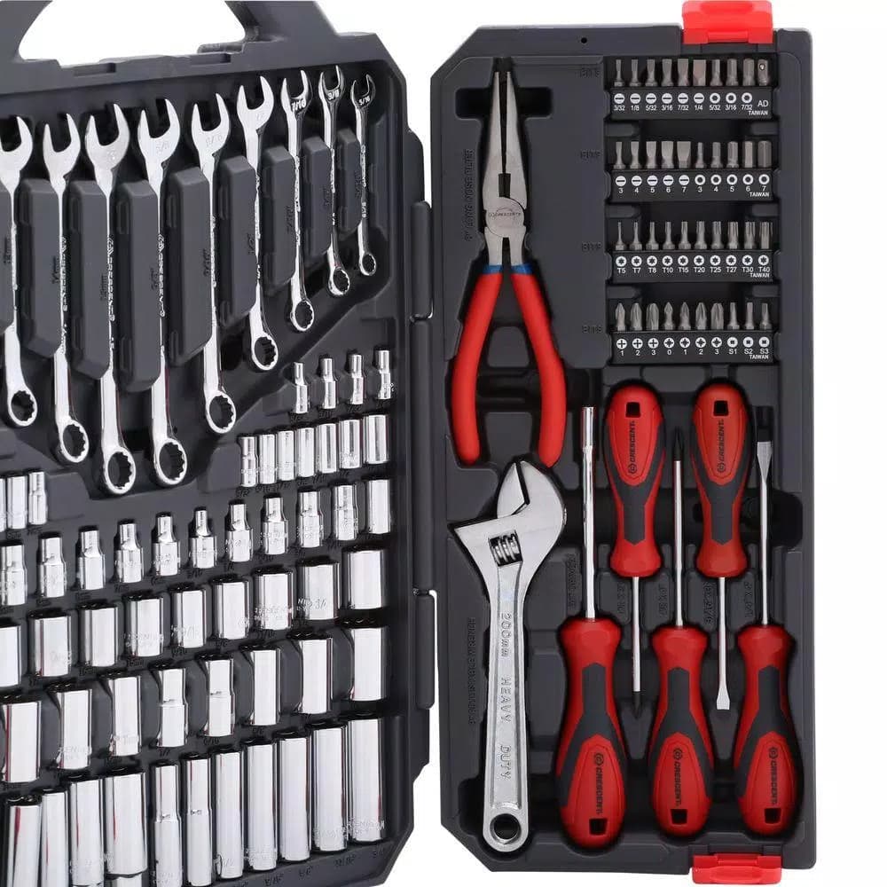 Crescent 170-Piece Mechanics Tool Set with Hard-Sided Carrying Case