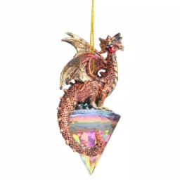 Design Toscano 3.5 in. Diamond Dragon Gothic Holiday Ornament thumbnail 5