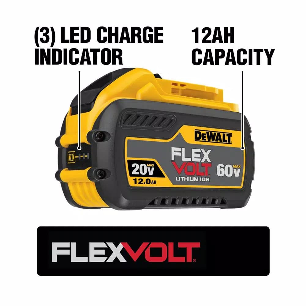 DEWALT FLEXVOLT 20V/60V MAX 12.0 Ah Lithium-Ion Battery (2-Pack)
