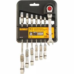 DEWALT DWMT74196 Metric Ratcheting Flex Head Combination Wrench Set, 7-Piece thumbnail 1