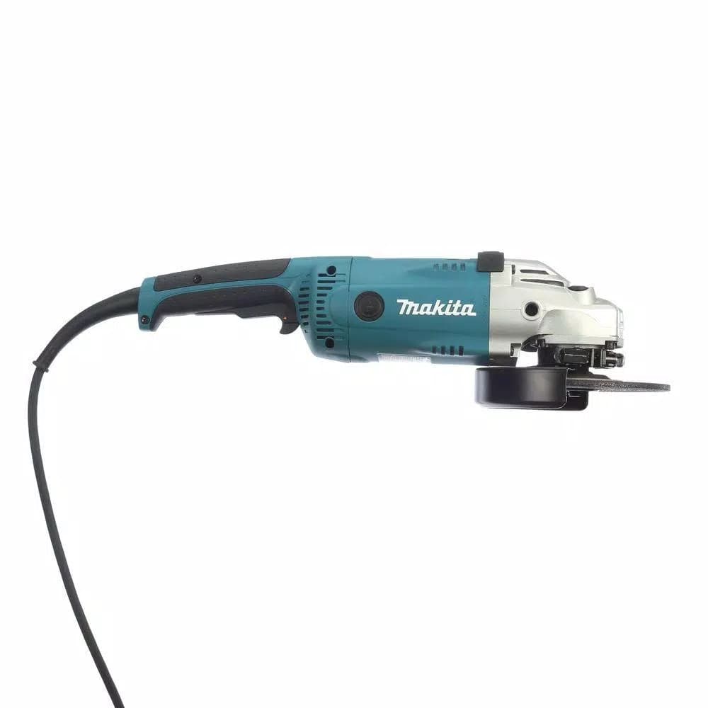 Makita 7 in. Corded Angle Grinder, 15 Amp, 6000 RPM with Grinding Wheel and Side Handle