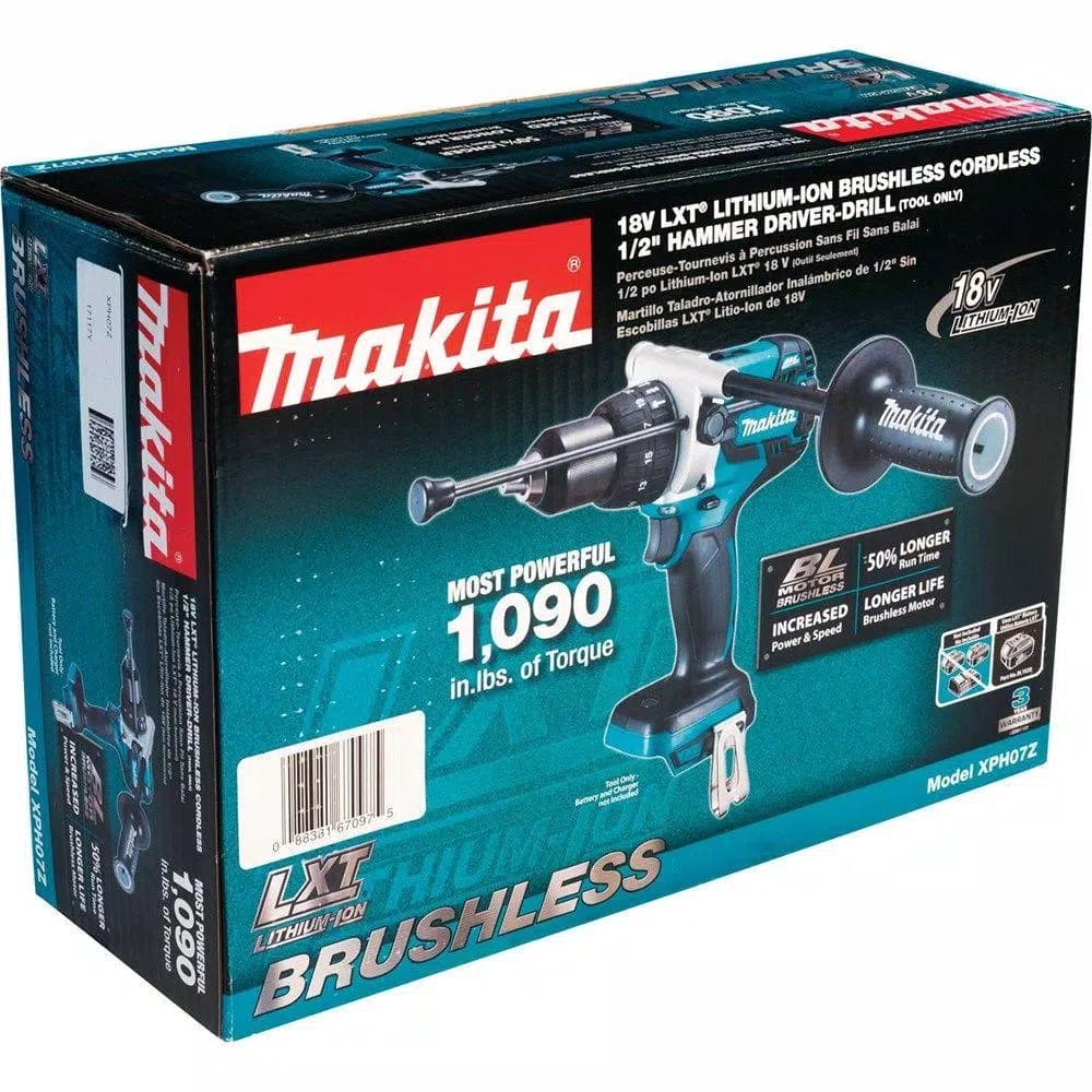 Makita 18V LXT Brushless Cordless 1/2 in. XPT Hammer Drill/Driver (Tool-Only)