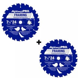 Avanti Pro 7-1/4 in. 24 TPI Framing Circular Saw Blade, Carbide (2-Pack) thumbnail 1