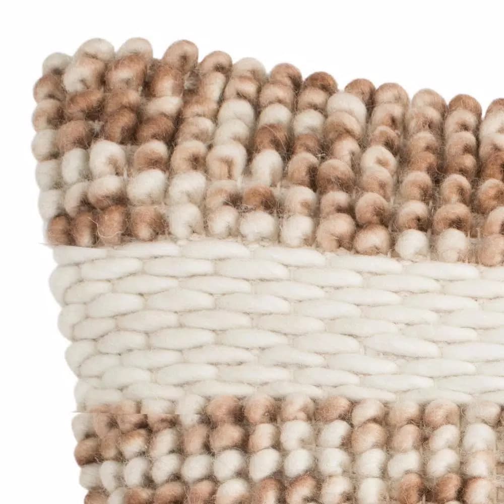 Safavieh Looped & Weaved Striped Throw Pillow, 20 x 20 in., Eggshell Blend