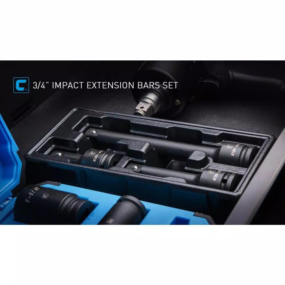 Capri Tools 4-Piece Impact Adapter and Reducer Set, Chrome Molybdenum Steel