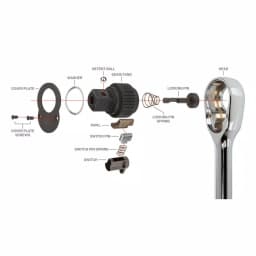 Tekton 3/4 Inch Drive x 22 Inch Quick-Release Ratchet, 72-Tooth, Chrome-Plated thumbnail 12