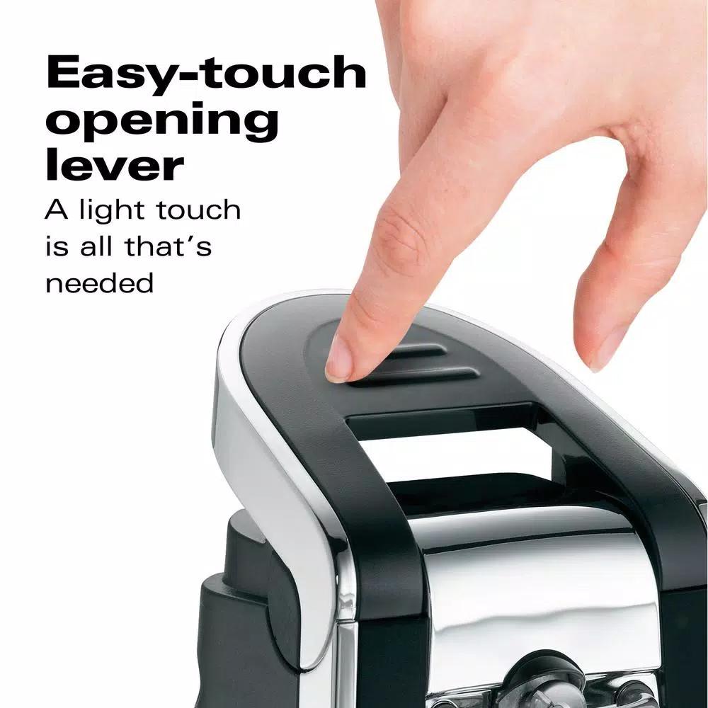Hamilton Beach Smooth Touch Electric Can Opener, Black and Chrome
