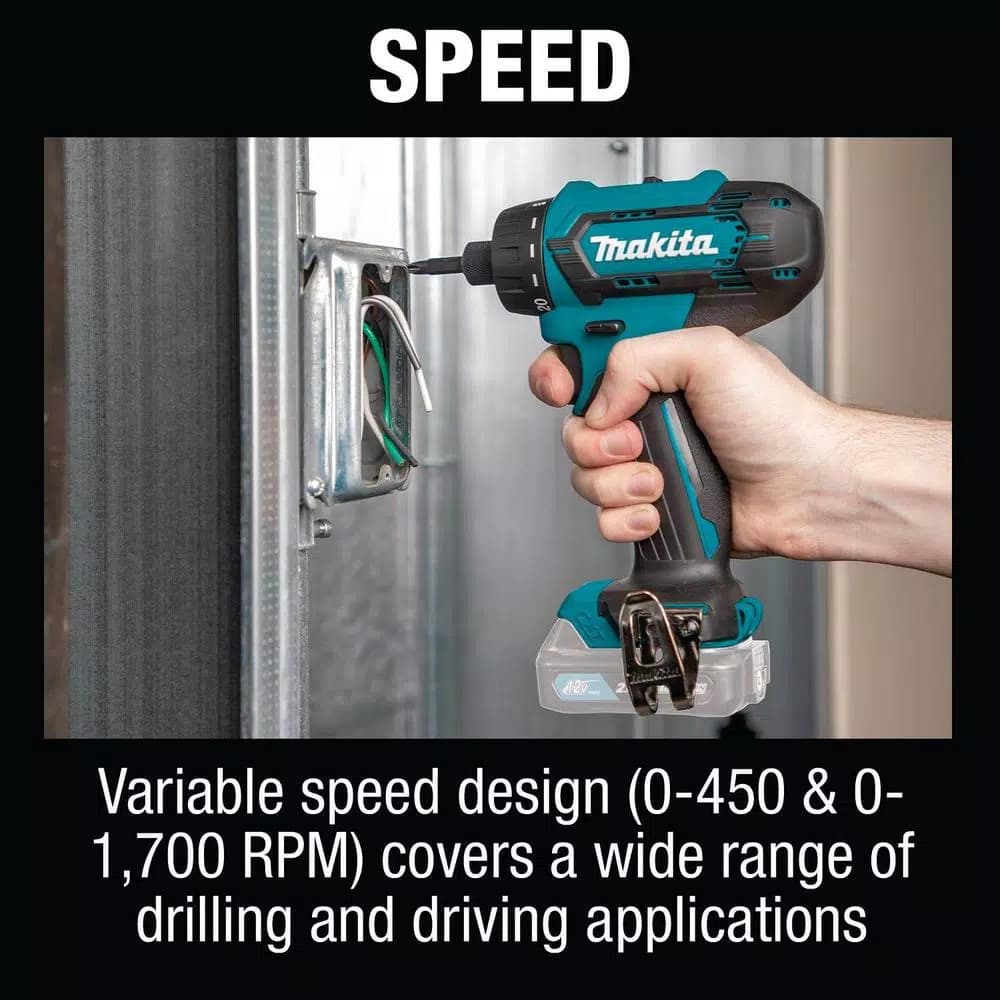 Makita 12V max CXT Lithium-Ion 1/4 in. Hex Cordless Screwdriver (Tool Only)