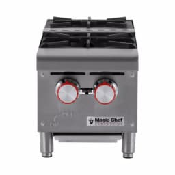 Unbranded Magic Chef Commercial 12 in. 2-Burner Gas Countertop Hot Plate Range, 50,000 BTUs thumbnail 1
