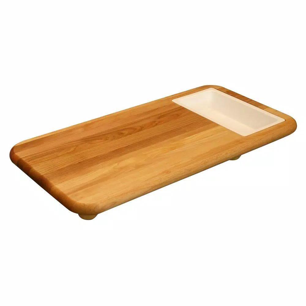 Catskill Craftsmen Hardwood Cut 'n' Catch Over-the-Sink Cutting Board with Removable Trays