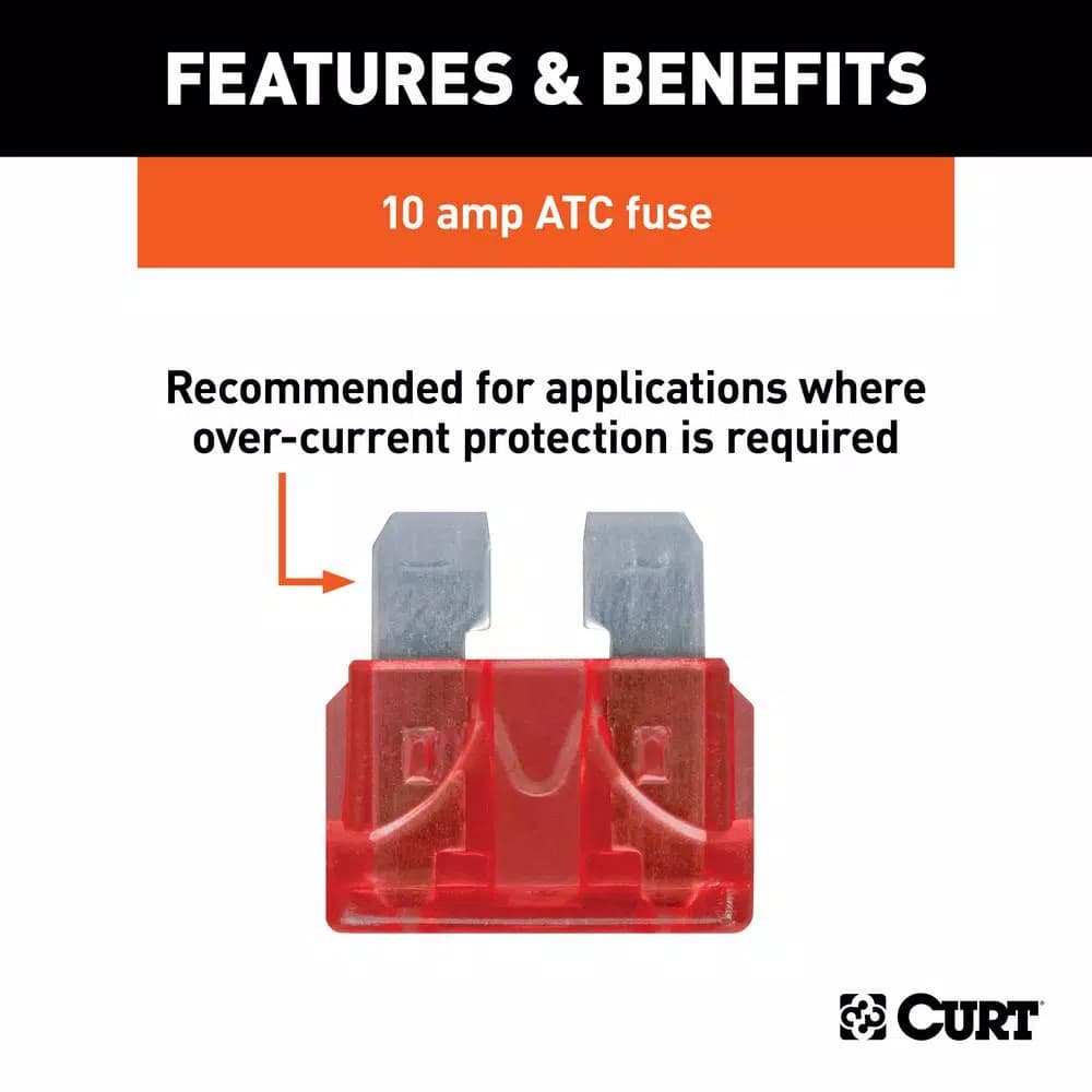 CURT 10-Amp ATC Universal Fuses, 100-Pack