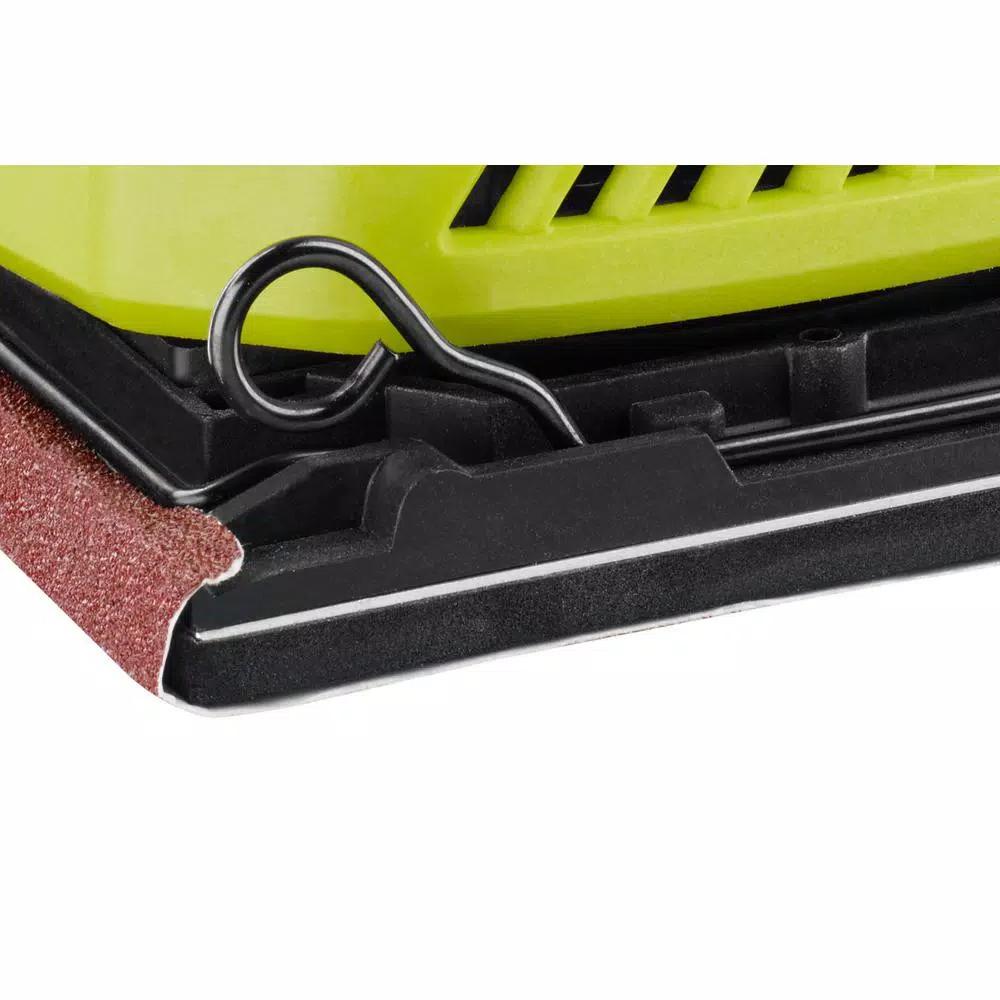 RYOBI 18V ONE+ Cordless 1/4 Sheet Sander Kit with 2.0 Ah Battery and Charger