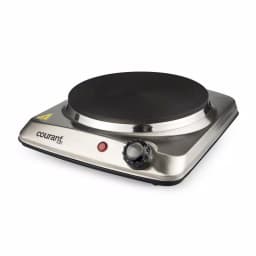 Courant 1000W Portable Single Burner Stainless Steel Hot Plate with 6.1 in. Cast Iron Plate thumbnail 3