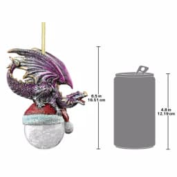 Design Toscano North Pole Dragon Holiday Ornament, Artist Liam Manchester, 6.5 in. thumbnail 6