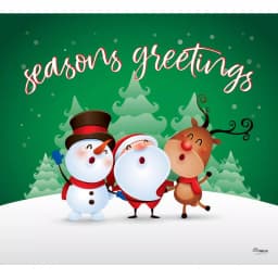 My Door Decor 7 ft. x 8 ft. Christmas Characters Garage Door Banner Mural thumbnail 1