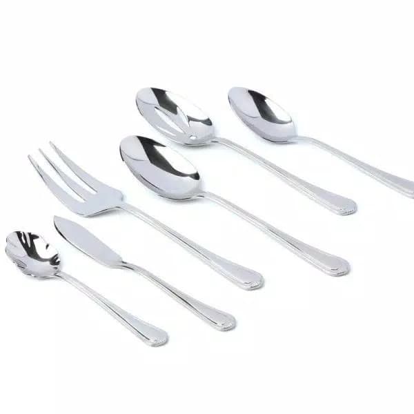 J.A. HENCKELS INTERNATIONAL Henckels International Alcea 65-Piece 18/10 Stainless Steel Flatware Set, Service for 12