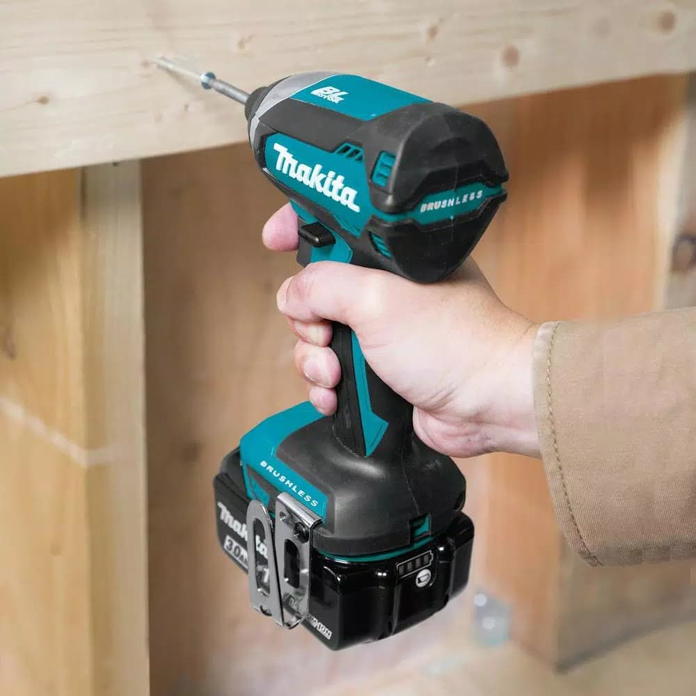 Makita 18V LXT Brushless Cordless 2-Piece Combo Kit with 3.0Ah Batteries, Drill/Driver and Impact Driver