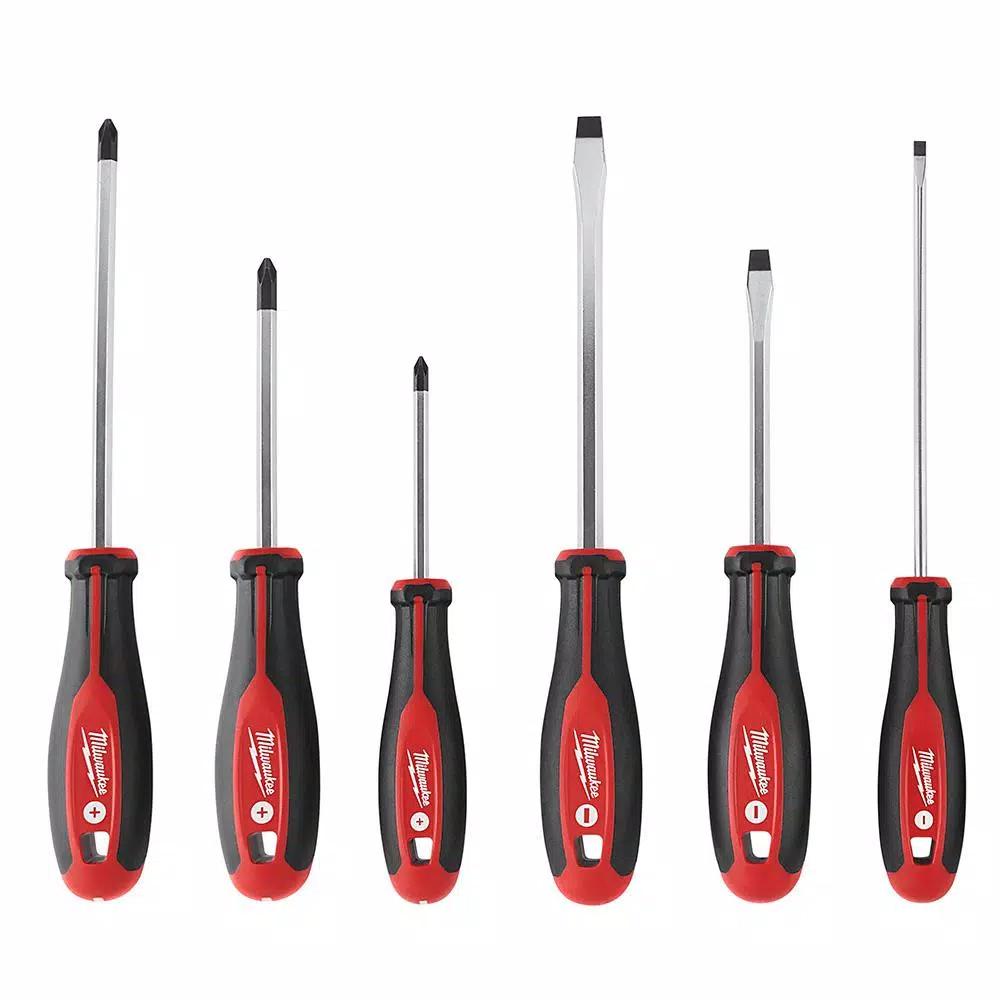 Milwaukee 6-Piece Screwdriver Set with 25 ft. Compact Auto-Lock Tape Measure