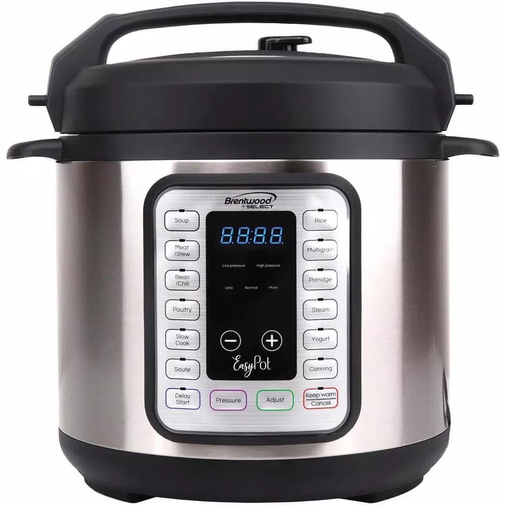 Unbranded Brentwood Appliances 6 Qt. Easy Pot 8-in-1 Electric Multicooker with LED Display, Silver
