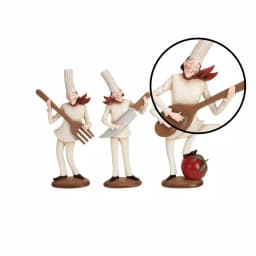 LITTON LANE 14 in. Polystone Musician Bistro Chef Figurine Decor Set of 3 thumbnail 3