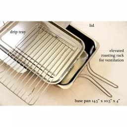 ExcelSteel 4-Piece Stainless Steel Stovetop Smoker Specialty Set thumbnail 5