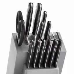 KitchenAid 14-Piece German Stainless Steel Knife Set with Triple Rivet Handles and Wood Block thumbnail 6